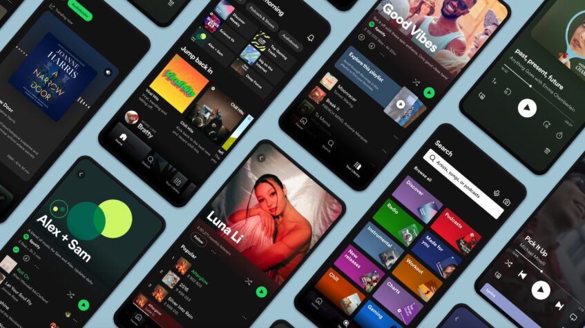 Aplikasi Spotify Buka di banyak ponsel