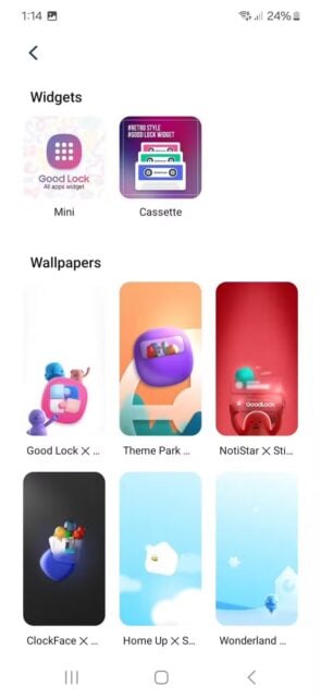 Widget dan pilihan wallpaper pada aplikasi kunci yang bagus