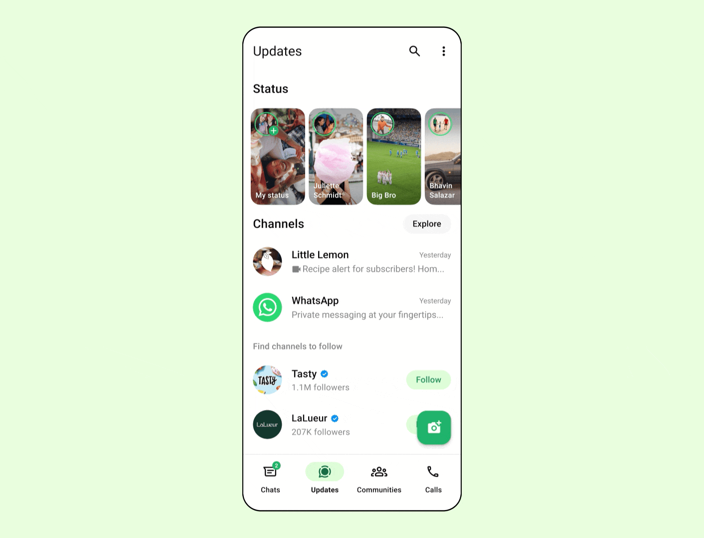 Tab pembaruan di whatsapp akan mendapatkan lebih banyak menjengkelkan 5